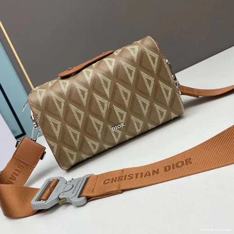 Dior Motif 22 Brown Lingot Canvas CD Diamond Bag 0614 Luxury